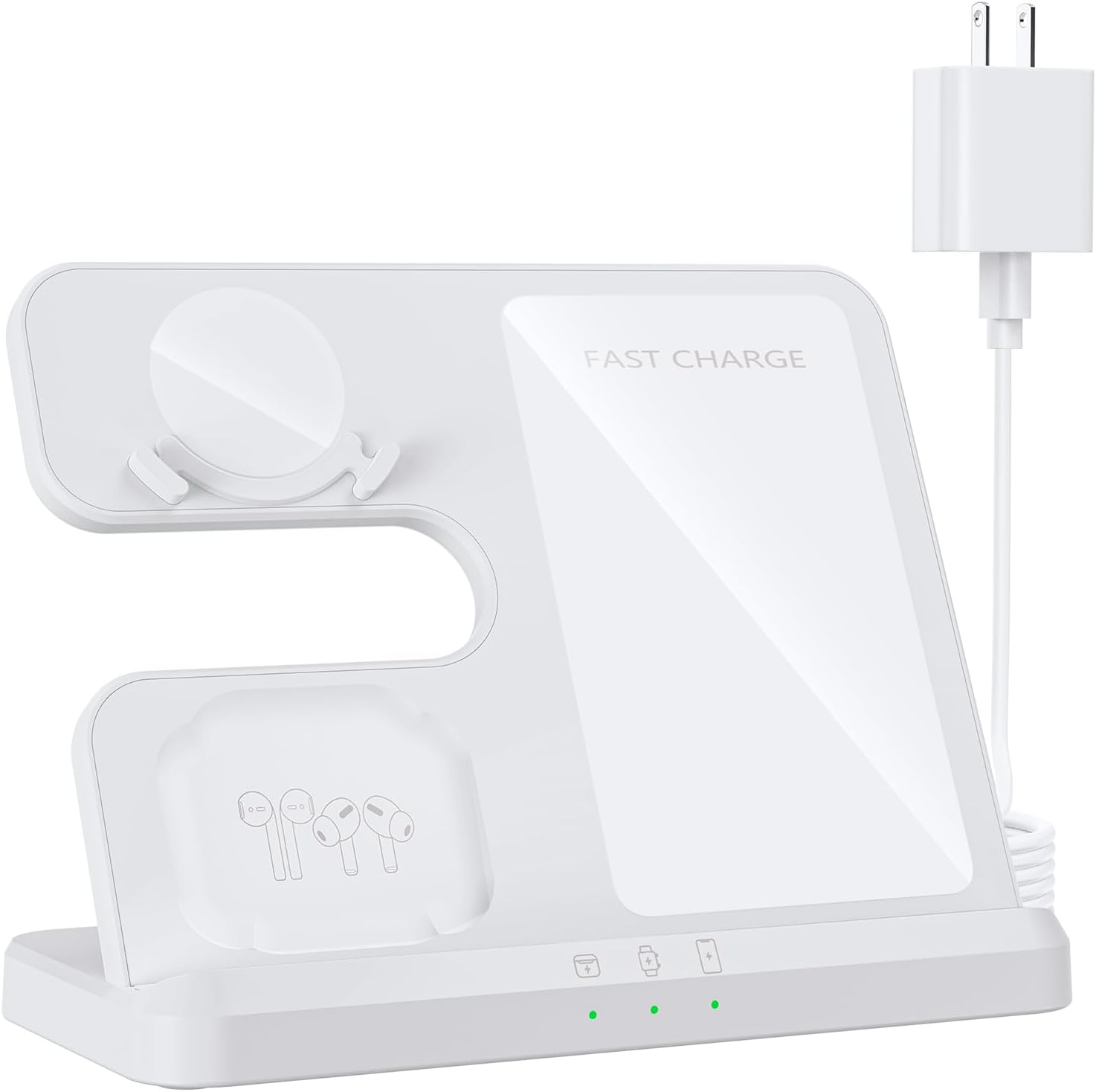 Wireless Charger for Samsung, 3 in 1 Charging Station for Samsung Galaxy S25/S24/S23/Z Fold 6/Flip 6/Buds, Watch 7/6/5/4/...