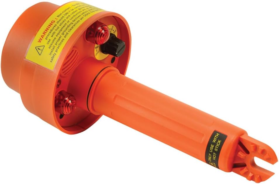 Klein Tools HVNCVT-2 Broad Range, Non-Contact Voltage Tester, For Overhead Conductors-Cable Faults, 7 Sensitivity Ranges, ...