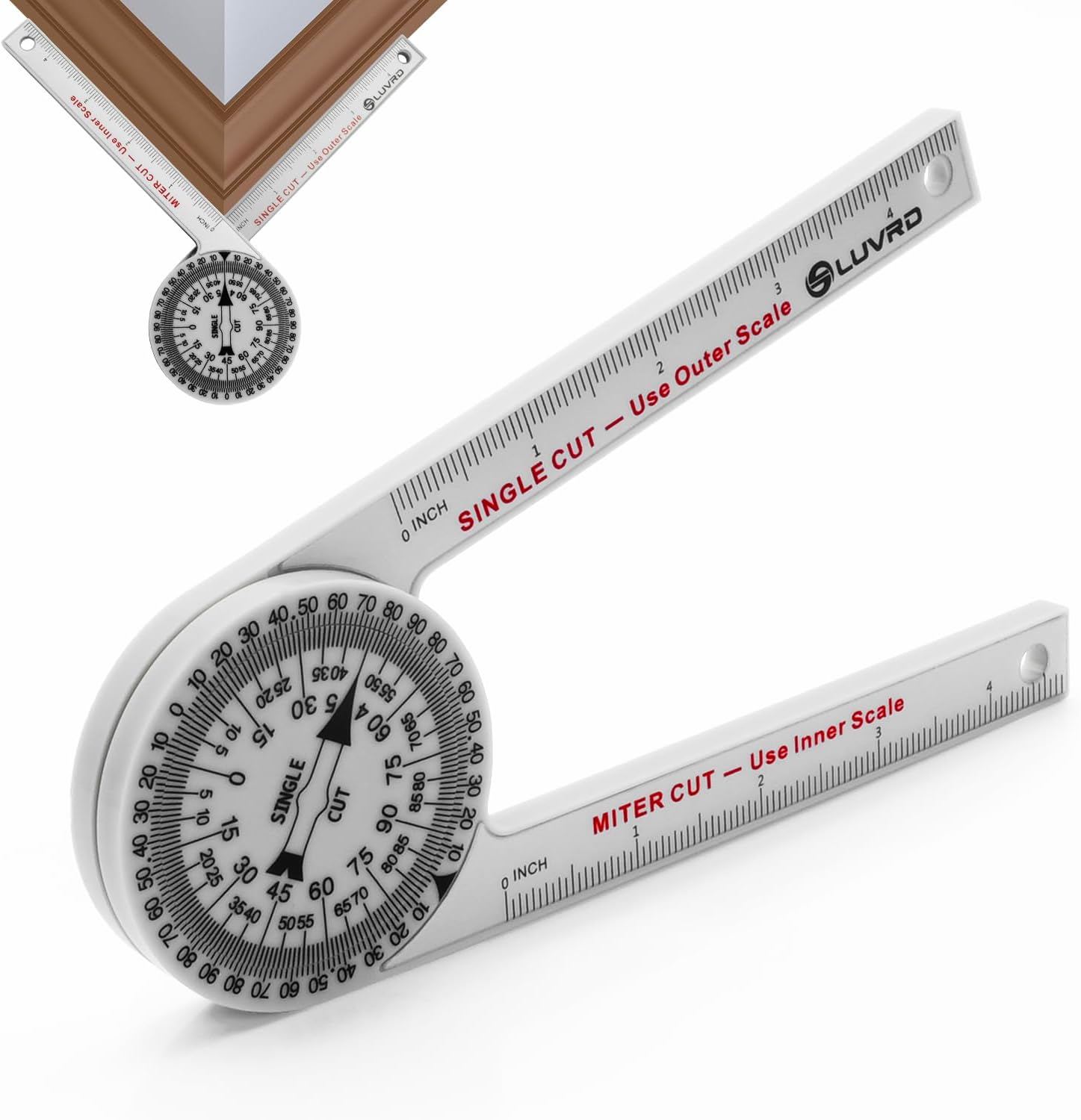 Miter Saw Protractor, Professional Miter Saw Protractor Angle Finder Replaces the Model #505P-7 Miter Saw Protractor with ...